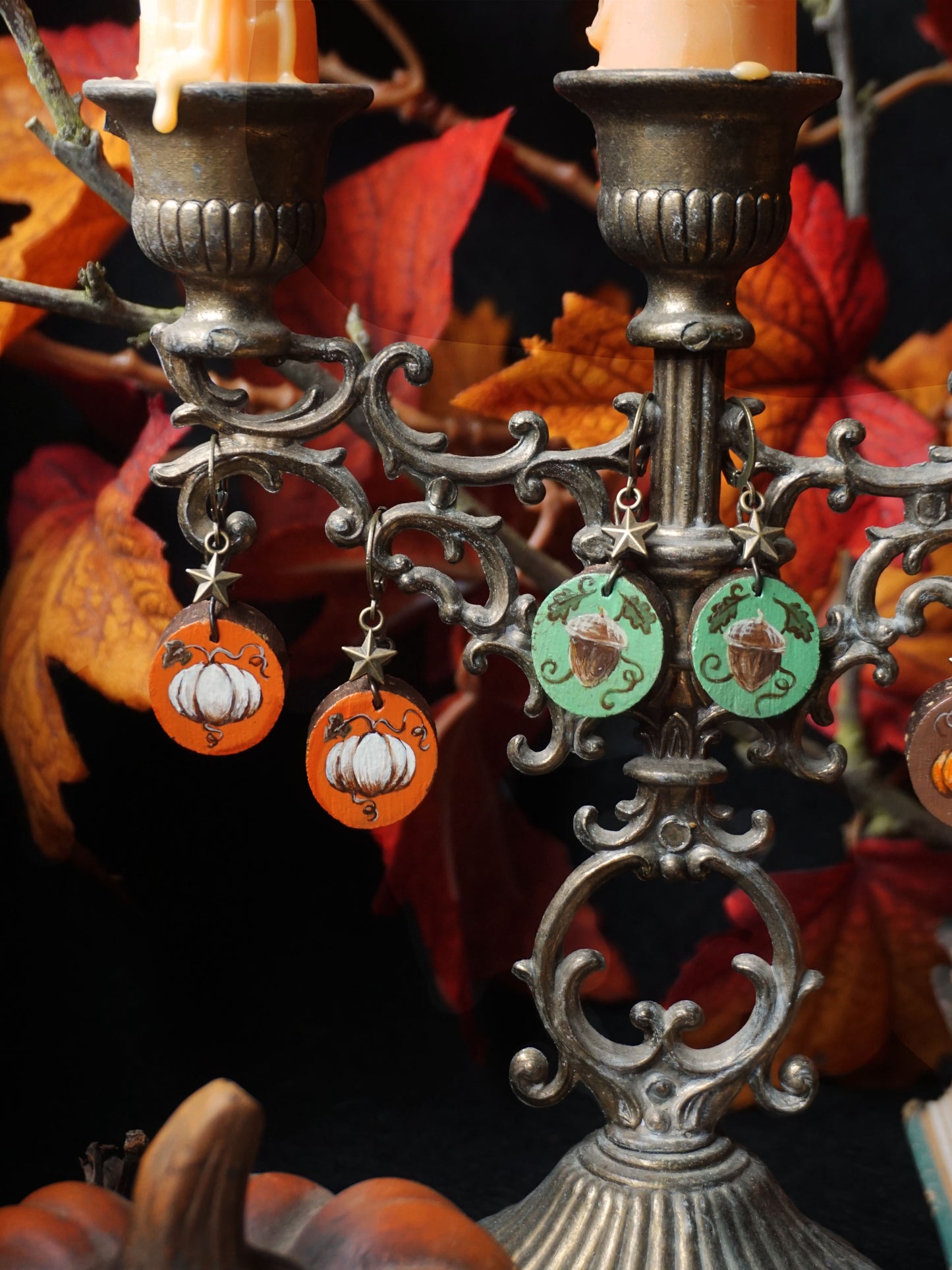 Boucles d'oreilles "Réserves de l'écureuil"