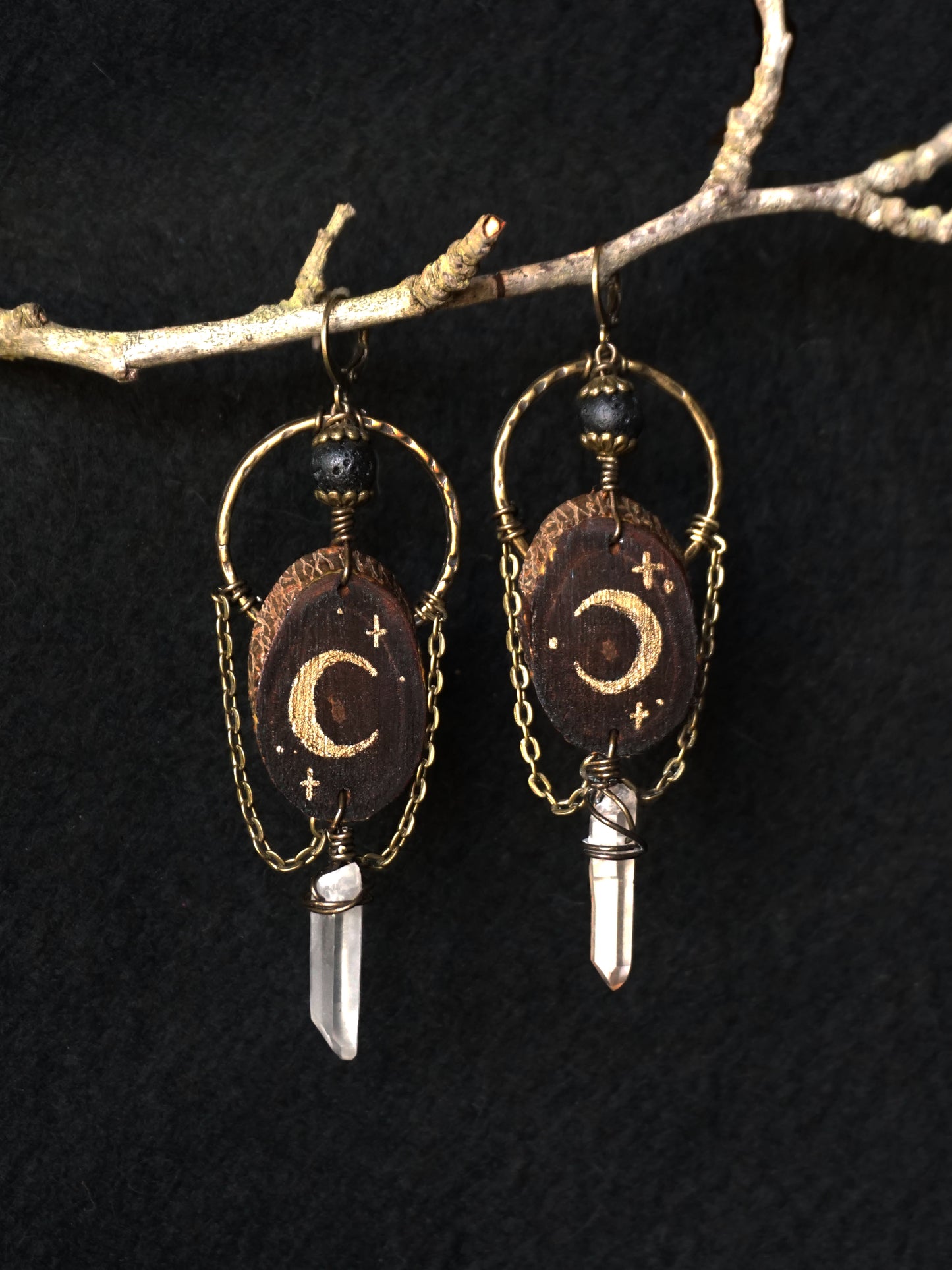 Boucles d'oreilles "L'œil de Séléné"