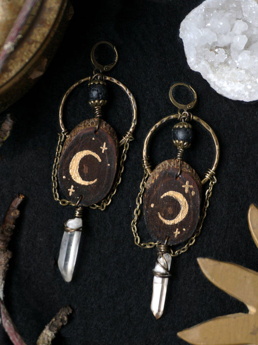 Boucles d'oreilles "L'œil de Séléné"