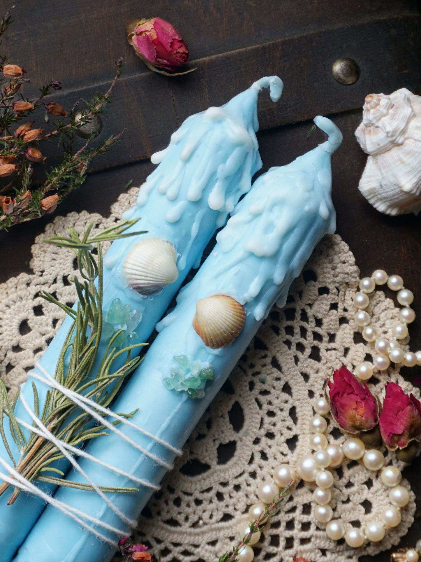 "Mermaid's Tear" ritual candles: Rebalancing