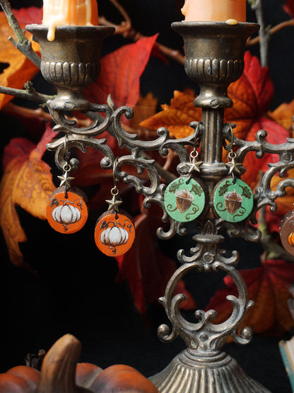 Boucles d'oreilles "Réserves de l'écureuil"