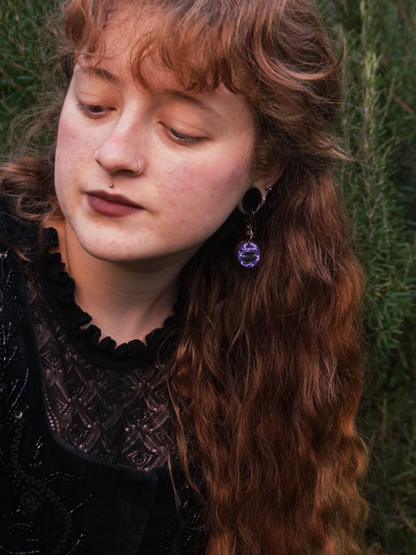 Boucles d'oreilles "Sous la lueur de la lune"